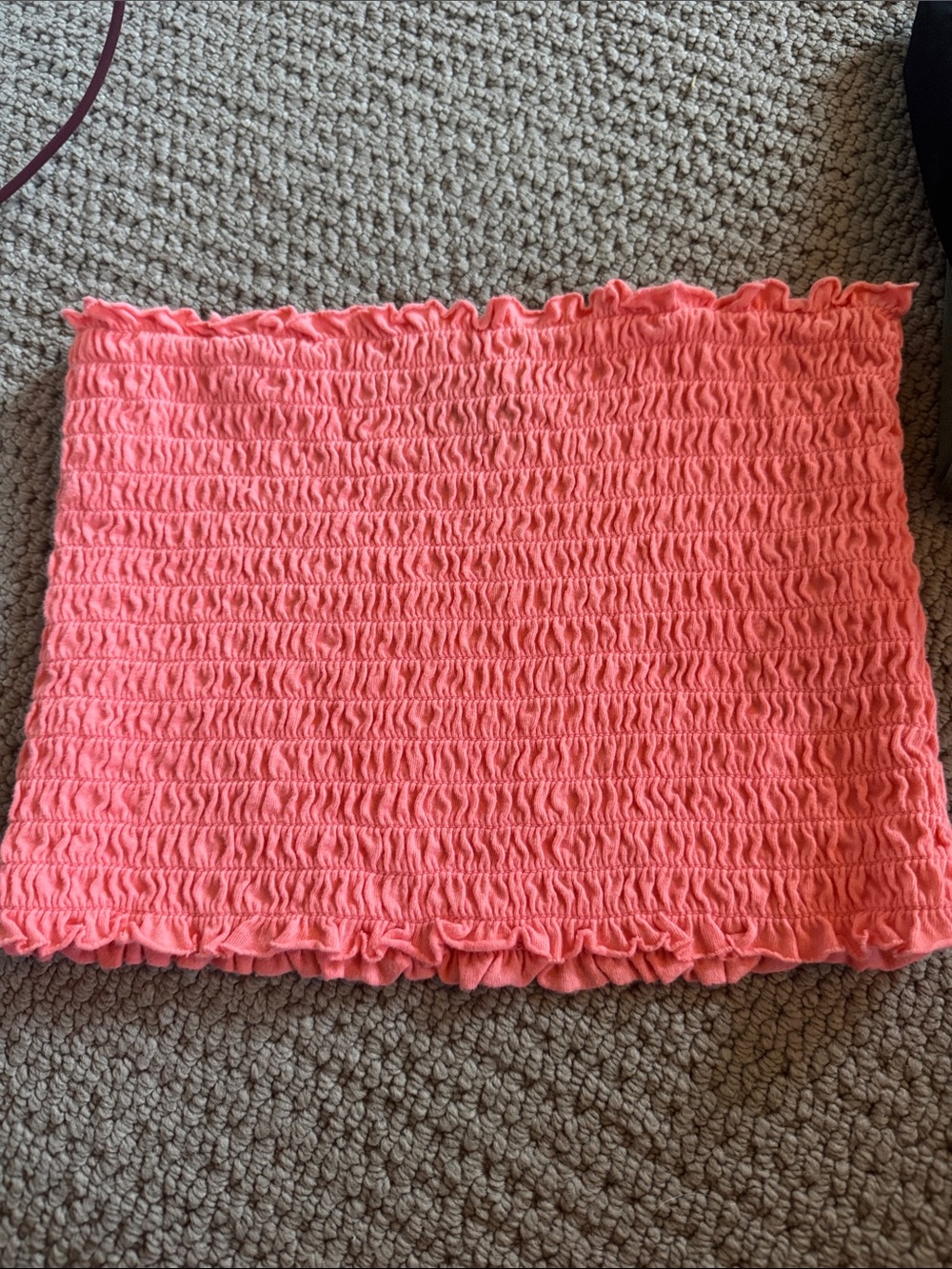Smocked Coral Tube Top